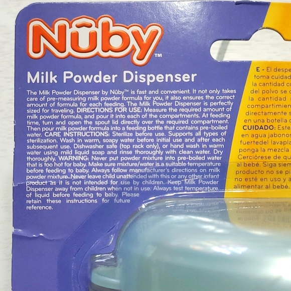 Nuby Milk Powder Dispenser Container with 4 Storage Compartments, NWT - Picture 3 of 4